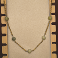 Jade bead necklace
